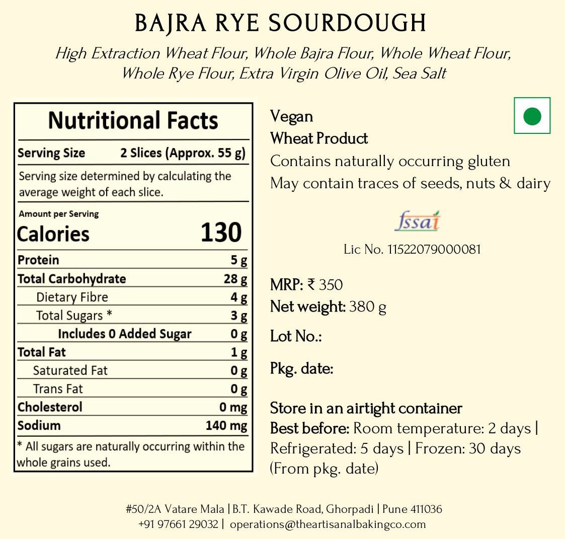 Bajra Rye Sourdough