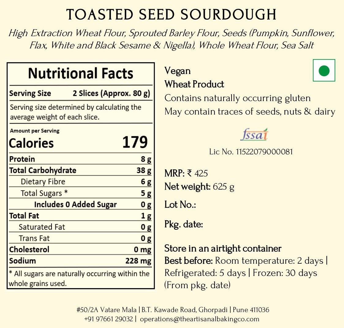 Toasted Seed Sourdough