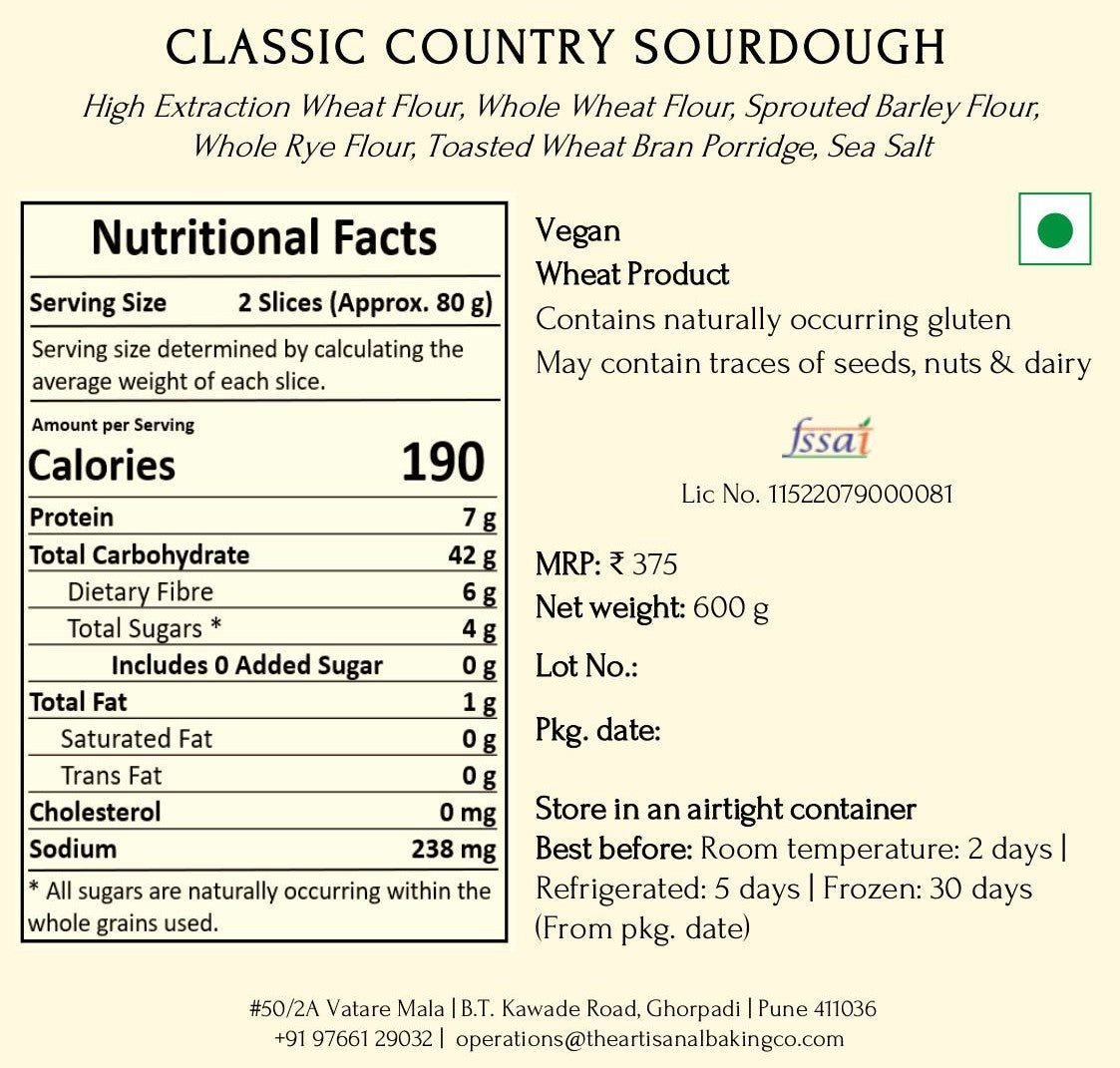 Classic Country Sourdough