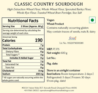 Classic Country Sourdough
