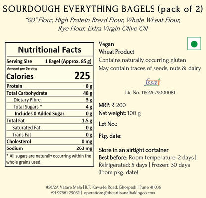 Sourdough Everything Bagels (pack of 2)