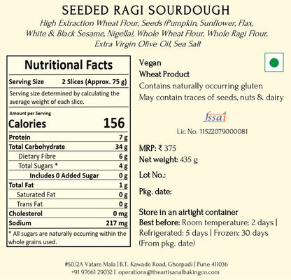 Seeded Ragi Sourdough