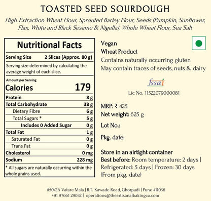Toasted Seed Sourdough